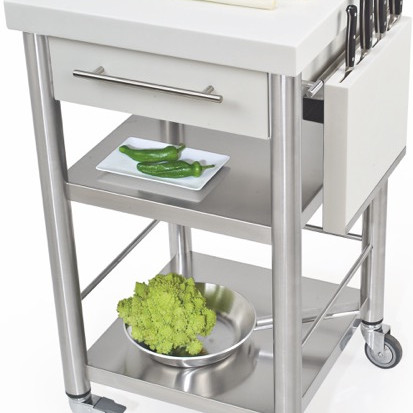 Auxilium Container Acrylic Stone White 500x500x900 Drawer 1