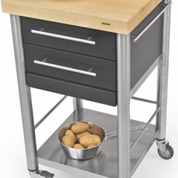 Auxilium Container Acrylic Stone Black 500x500x900 Drawer 2