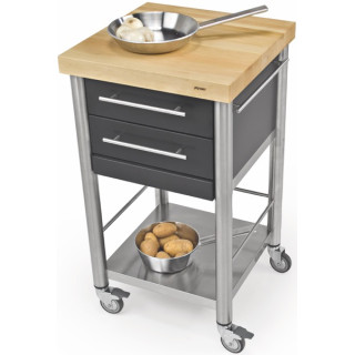 Auxilium Container Acrylic Stone Black 500x500x900 Drawer 2