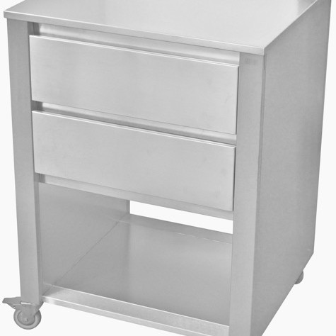 Container Stainless Stee 692x604x950 Drawer 2