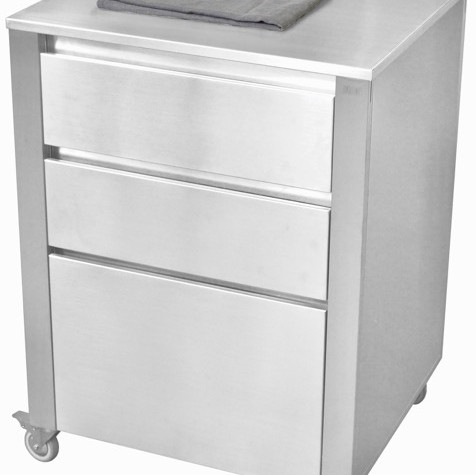 Container Stainless Stee 692x604x950 Drawer 3