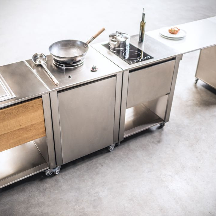 Індукційна поверхня Induction Stainless Steel 692x604x950 Drawer 1
