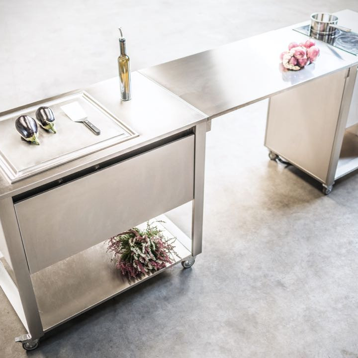 Індукційна поверхня Induction Stainless Steel 692x604x950 Drawer 1