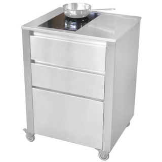 Індукційна поверхня Induction Stainless Steel 692x604x950 Drawer 3