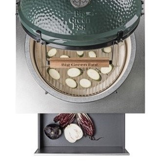 Big Green Egg stainless steel 658x658х970, одна шухляда