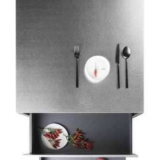 Container stainless steel 658x658х970, дві шухляди