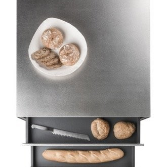 Container stainless steel 658x658х970, три шухляди