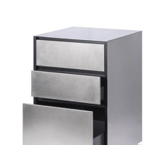 Container stainless steel 658x658х970, три шухляди