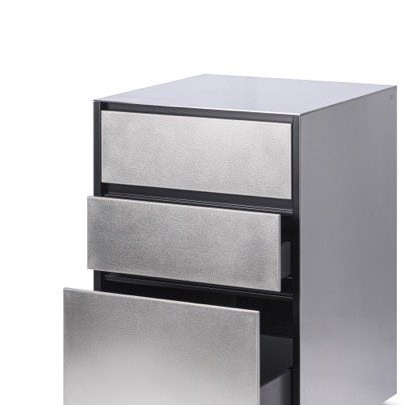 Container stainless steel 658x658х970, три шухляди