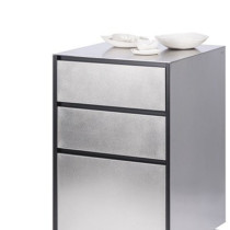 Container stainless steel 658x658х970, три шухляди