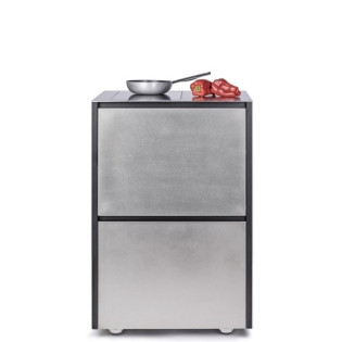 Induction stainless steel 658x658х970, дві шухляди, 2 зони