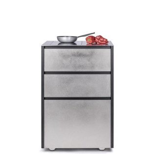 Induction stainless steel 658x658х970, три шухляди, 2 зони