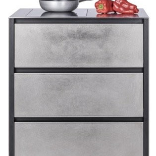 Induction stainless steel 658x658х970, три шухляди, 2 зони