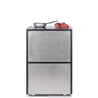 Induction stainless steel 658x658х970, дві шухляди, 4 зони