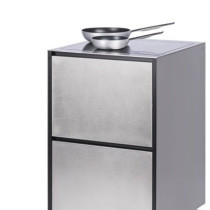 Induction stainless steel 658x658х970, дві шухляди, 4 зони