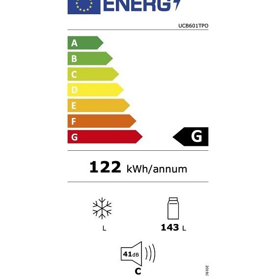 Refrigerator stainless steel 658x658х970, 1 скляні двері
