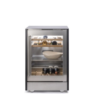 Refrigerator stainless steel 658x658х970, 1 скляні двері