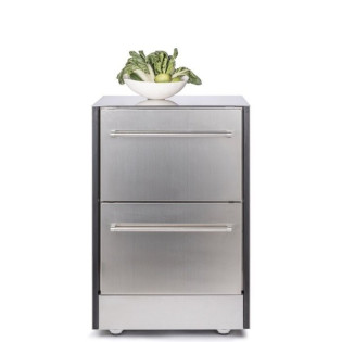Refrigerator stainless steel 658x658х970, 2 шухляди