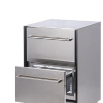 Refrigerator stainless steel 658x658х970, 2 шухляди