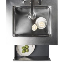 Sink stainless steel 658x658х970, одна шухляда