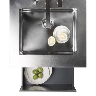 Sink stainless steel 658x658х970, одна шухляда