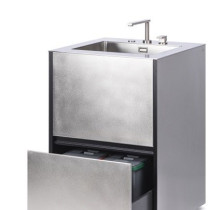 Sink stainless steel 658x658х970, одна шухляда