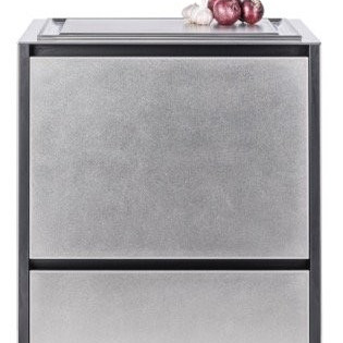 Teppanyaki stainless steel 658x658х970, дві шухляди
