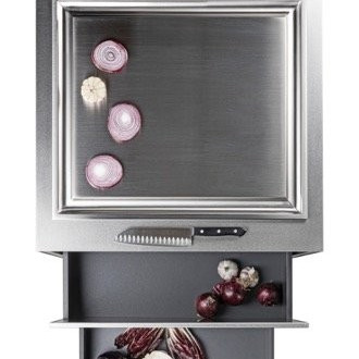Teppanyaki stainless steel 658x658х970, дві шухляди