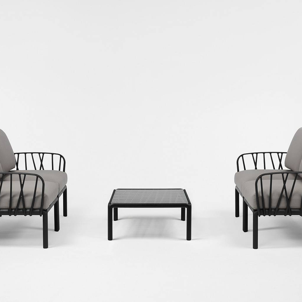 Кавовий столик Komodo Tavolino Vetro Antracite