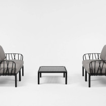 Кавовий столик Komodo Tavolino Vetro Antracite