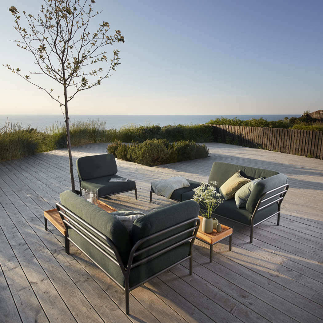 Модуль Level Ottoman Alpine Green Sunbrella Heritage