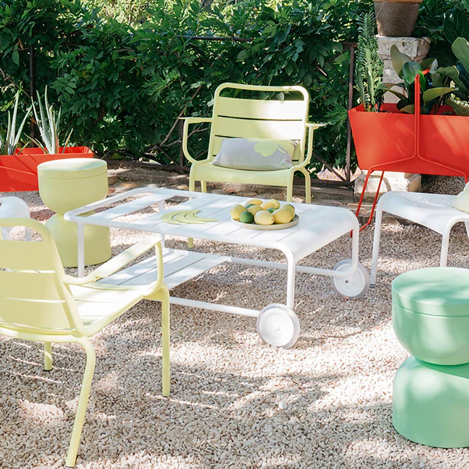 Luxembourg Low Table Cotton White