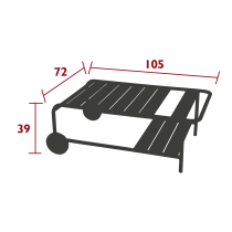 Luxembourg Low Table Cotton White