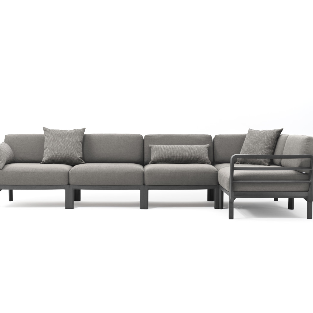 Диван Maximo 5 Basalto Lava Sunbrella