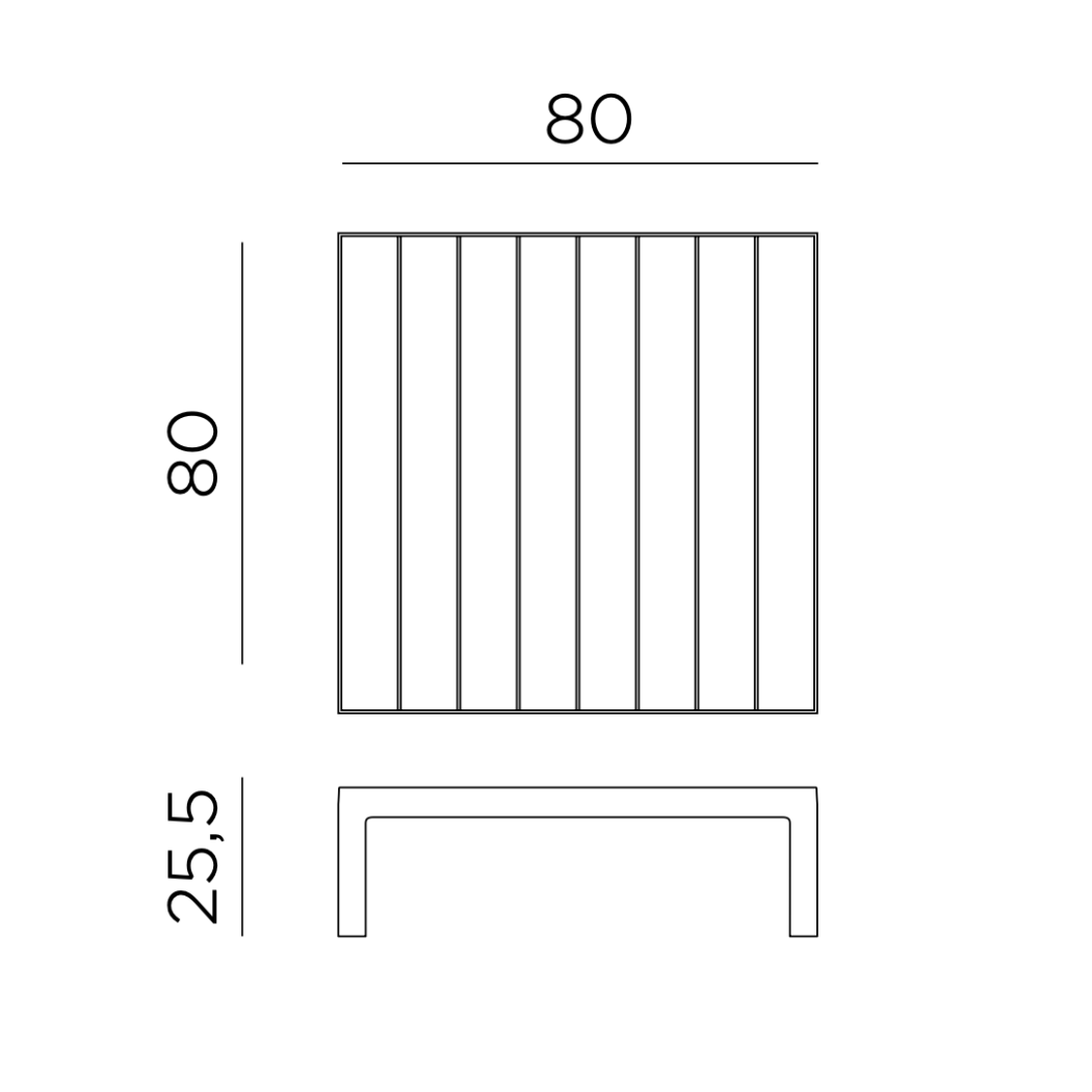 Журнальний столик Maximo Tavolino Gesso
