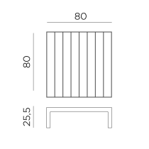 Журнальний столик Maximo Tavolino Gesso