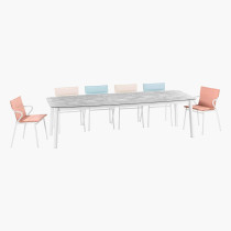 Стіл Ancone Extendable Table 220/280x108 Ciment Alu Kaolin