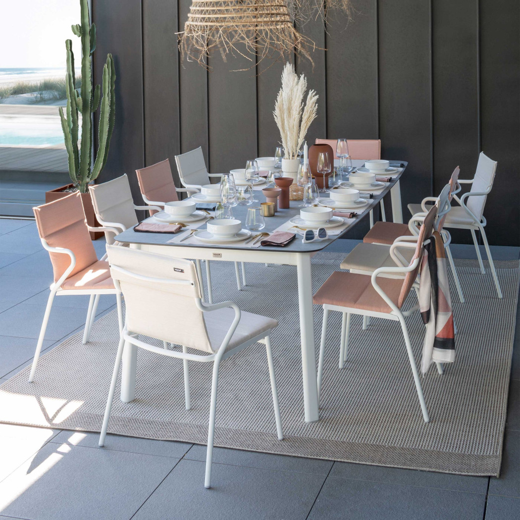 Обідній стіл Ancone Extendable Table 220/280x108 Ciment Black