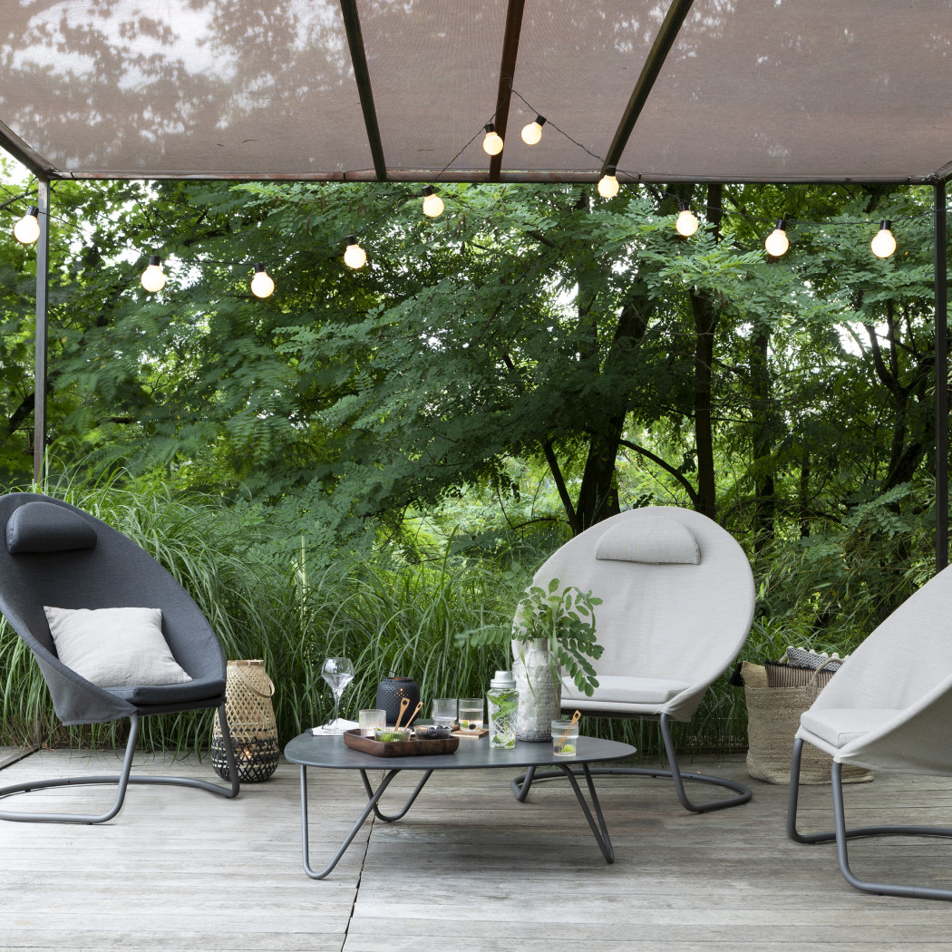 Кавовий стіл COCOON Kaolin Table Ciment