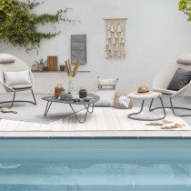 Кавовий стіл COCOON Kaolin Table Ciment