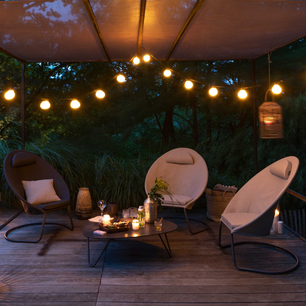 Кавовий стіл COCOON Kaolin Table Ciment