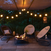 Кавовий стіл COCOON Kaolin Table Ciment