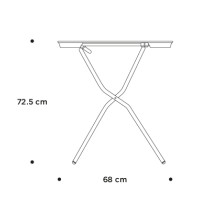 Складний стiл Anytime 110x68 Black