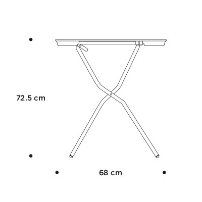 Складний стiл Anytime 110x68 Black