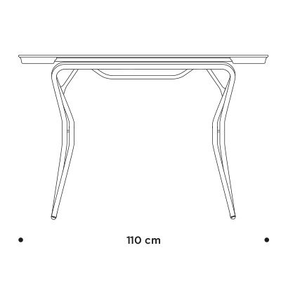 Складний стiл Anytime 110x68 Black