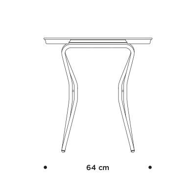 Складний стiл Anytime 68Х64 Black