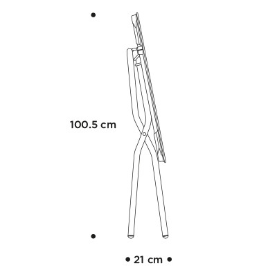 Складний стiл Anytime 68Х64 Black