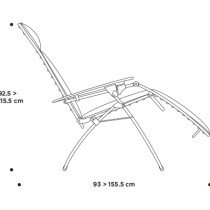Крісло - шезлонг Evolution Onyx