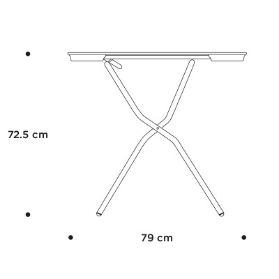 Складний стiл Anytime 139x79 Black