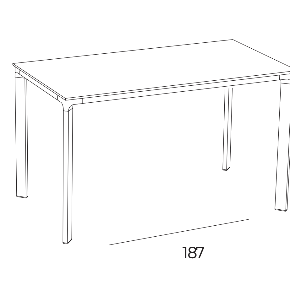 Стіл Meet 200x90 White